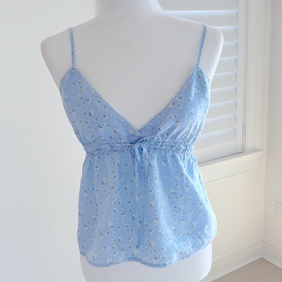 edith floral top brandy melville